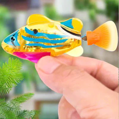 Jouet Interactif Chat  - CatchyFish™ - Jaune Poussin