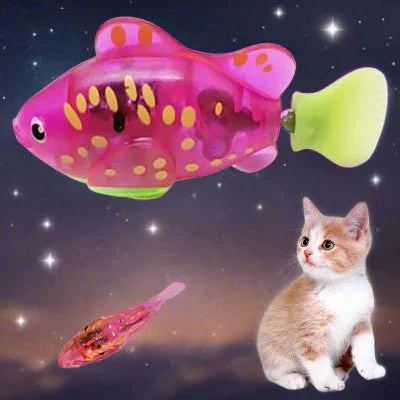 Jouet Interactif Chat  - CatchyFish™ - Rose Bonbon